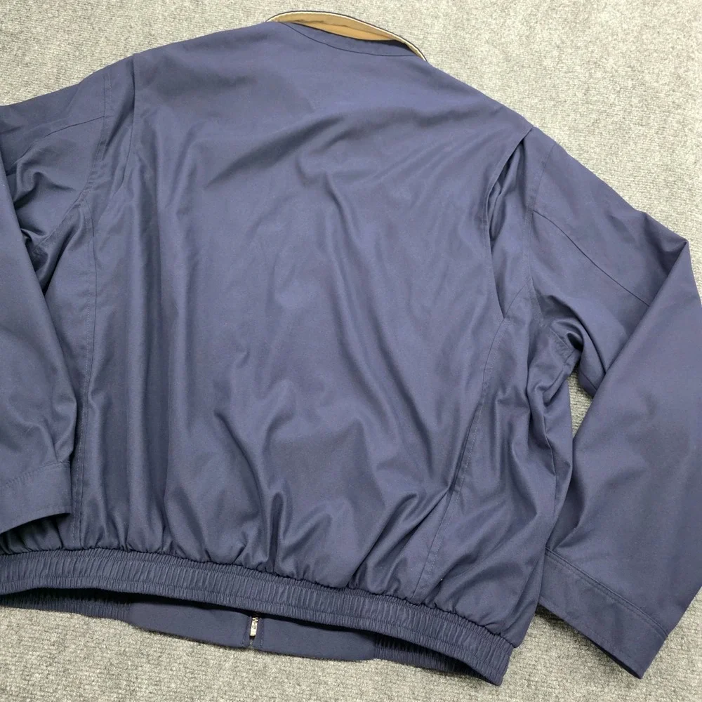 Vintage Polo Ralph Lauren Harrington Biswing Jacket Mens XL Navy Blue Lined Y2K